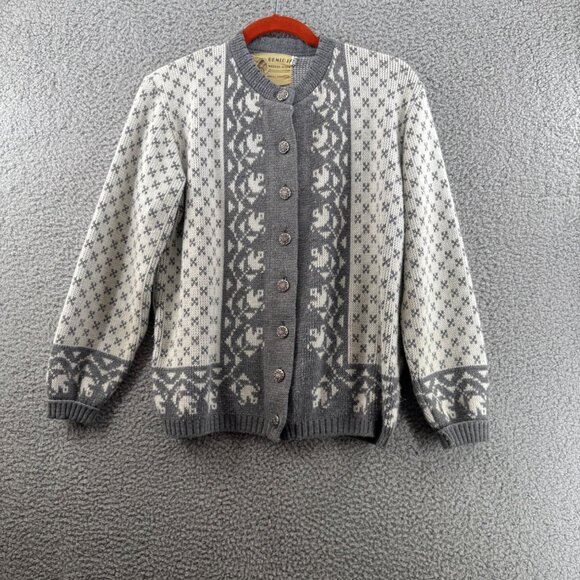 Bemidji Woolen Mills Sweaters - Bemidji Woolen Mills Norway Pattern Cardigan Sweater  Size M/L